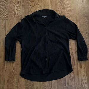 Adrianna Papell Black Blouse